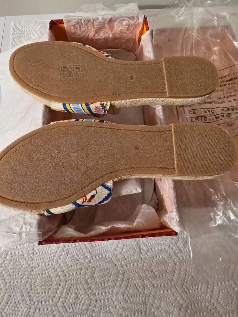 Tory Burch Benton Espadrille Slides - Picture 2 of 5